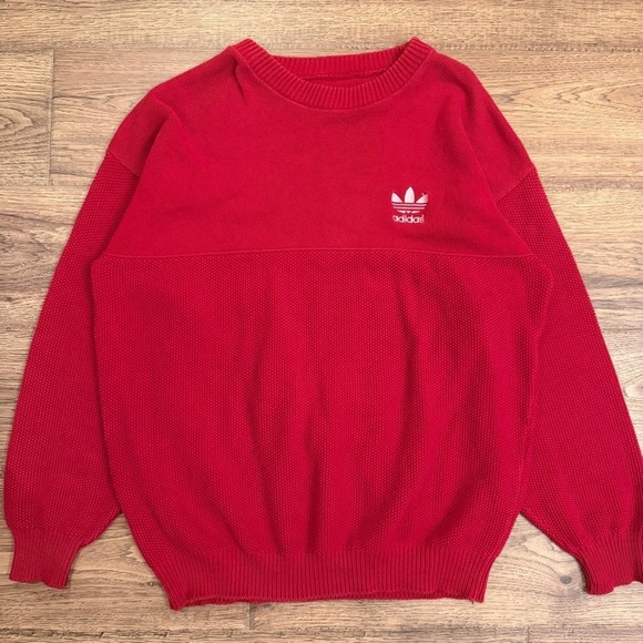 adidas Other - Vtg 80s Indiana HOOSIERS Knit Basketball Bobby Knight Sweater adidas IU XL/L EUC